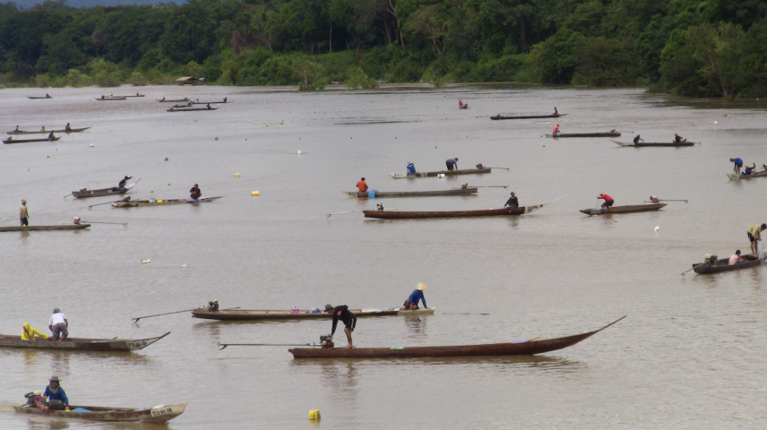Fishers on Mekong River